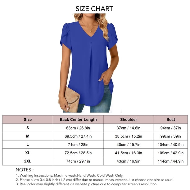 Camisa de manga corta con cuello en V para mujer NikouMX Top básico de gasa elegante de verano plisado S M L XL 2XL