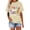 Beige, variant on Women's Graphic Short Sleeve Teacher T-Shirt First Day of School Teacher Shirt Women Teacher Life T-Shirt Back to School Teachers Appreciation Gift Tee Top Beige,L