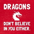 thumbnail image 3 of CafePress - Dragons Dont Believe - Womens Football Shirt, 3 of 4