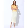 thumbnail image 5 of BLISSFUL STEP Lace Satin Slingback Strap Block Heel Sandals for Women Beige 6, 5 of 7