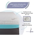 thumbnail image 3 of Colchón de 7 cm de Memory Foam Memory Foam BEST Individual Firmeza Media, 3 of 11