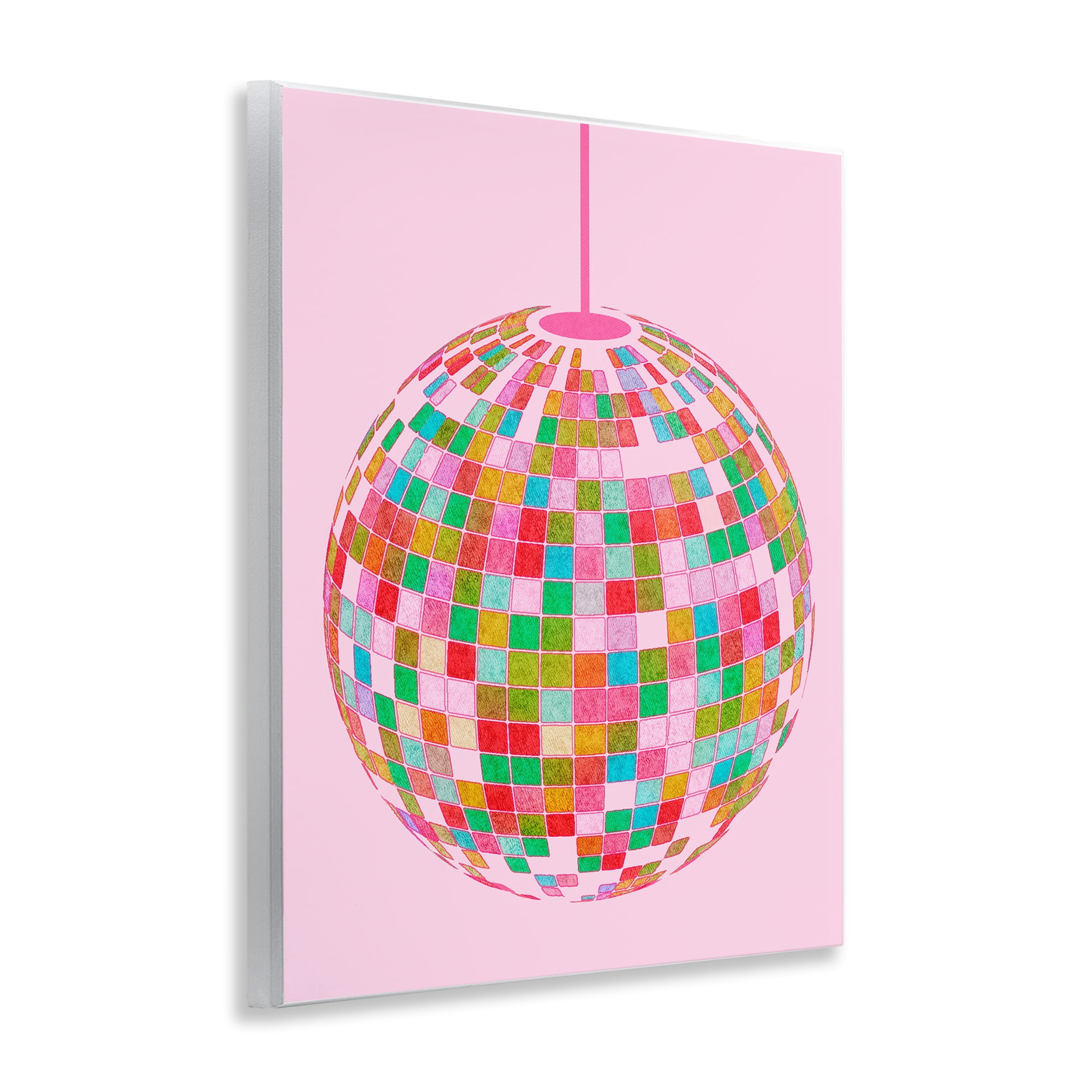 Stupell Industries Bold Patterned Disco Ball Performing Arts Painting Unframed Art Print Wall Art, 11 x 14