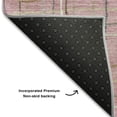 thumbnail image 5 of Addison Rugs Mayfield Premium Machine Washable Transitional Stripes Pink Rectangle Rug, 5' x 7'6", 5 of 6