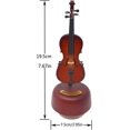 thumbnail image 4 of Caja de música giratoria para violonchelo, modelo de instrumento Musical de madera, artículos creativos para decoración del hogar, 4 of 5