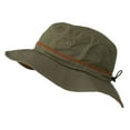 thumbnail image 3 of Big Size Adjustable Draw Cord Talson UV Bucket Hat - Olive XL-2XL, 3 of 5
