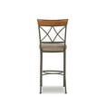 thumbnail image 5 of Powell Roselyn 29" Indoor Square Metal Bar Stool, Pewter, 5 of 11