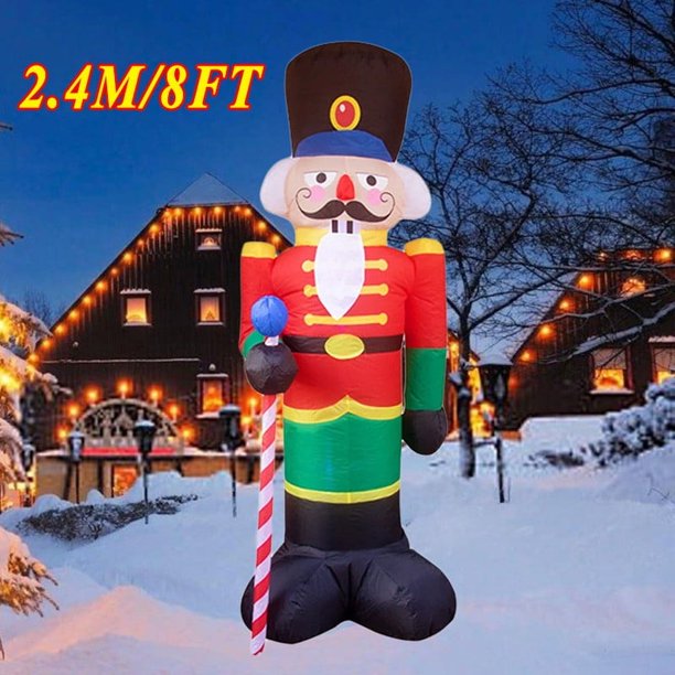 Mochila Papá Noel decoración navideña juguetes inflables con luz LED 1,8 M modelo inflable regalo de vacaciones decoración interior y exterior