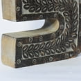 thumbnail image 3 of HANDMADE ECO-FRIENDLY "5" WOOD NUMERIC NUMBER FOR WALL MOUNT & TABLE TOP DÉCOR, Gray Antique Color, Traditional Design, WOOD NUMERIC Number For Study Room, Kids Room, Living Room, Hall, Offices, 3 of 5