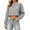 Gray, variant on Ribbed Crop Tops for Women Spring Fall Trendy Crewneck Sweatshirt Light Casual Loose Fit Pullovers (2XL, Hot Pink)