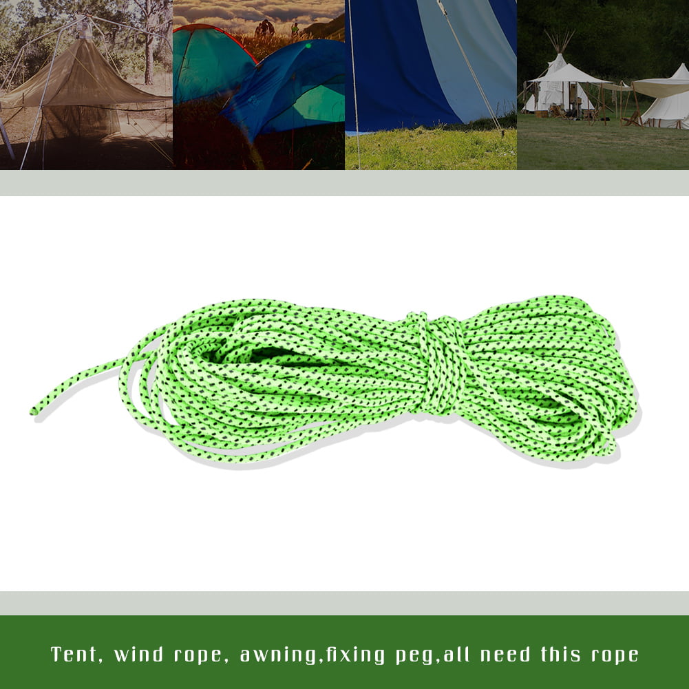 4MM Reflective Outdoor Camping Tarp Rope Runners Cord 10M Paracord New H1F2