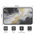 thumbnail image 5 of Black Marble Gold Line Pattern Door Rugs,Washable Non Slip Door Mats Indoor,Decorative Door Mats,Entry Mat Indoor for Entrance,Bedroom,Kitchen,Bathroom,30"x17", 5 of 6
