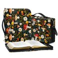 thumbnail image 3 of FOR U DESIGNS Mushroom Daisy Bible Cover for Women Soft Bible Case with Strap Size Medium Easy to Clean PU Leather Sturdy Bible Protective Carrier Waterproof Personalized Book Organizer Bag, 3 of 7