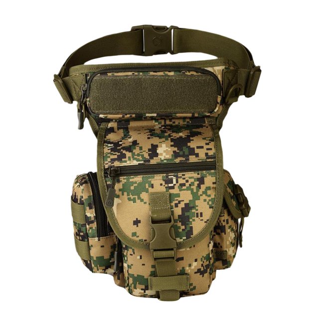 Deportes impermeables Racing Panel Utility Pouch Bag para ciclismo al aire libre Selva digital Zulema Bolsa de la pierna de la pierna de la gota