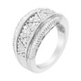 thumbnail image 4 of 10kt White Gold 1 Carat TDW Diamond Modern Band Ring (I-J,I1-I2), 4 of 7