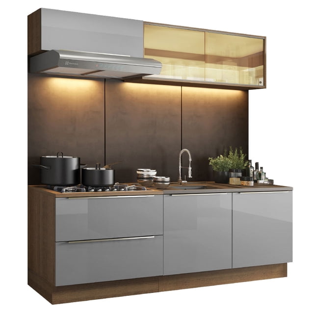 Cocina Integral Completa Modular Madesa Lux 200cm MG 01