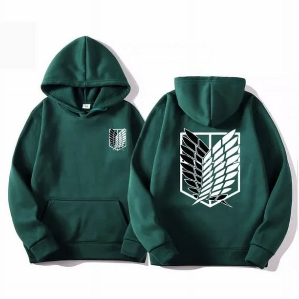 Sudadera con capucha de Attack on Titan para hombre, sudaderas con capucha de Anime para hombre y mujer, ropa de calle, jersey Harajuku Shingeki no Kyojin, sudaderas con capucha, ropa