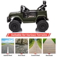 thumbnail image 4 of TROPOW Kids Cars Electric Ride On,Kids Ride On Car, Licensed Toyota 12V Ride On Truck Car, Battery Powered Electric Kids Car with Remote Control, Music, LED Lights, Safety Belt for Boys Girls,Green, 4 of 6