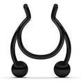 thumbnail image 4 of Jiaroswwei Stainless Steel Antler Shape Nose Ring Clip Nasal Septum Piercing Body Jewelry, 4 of 7