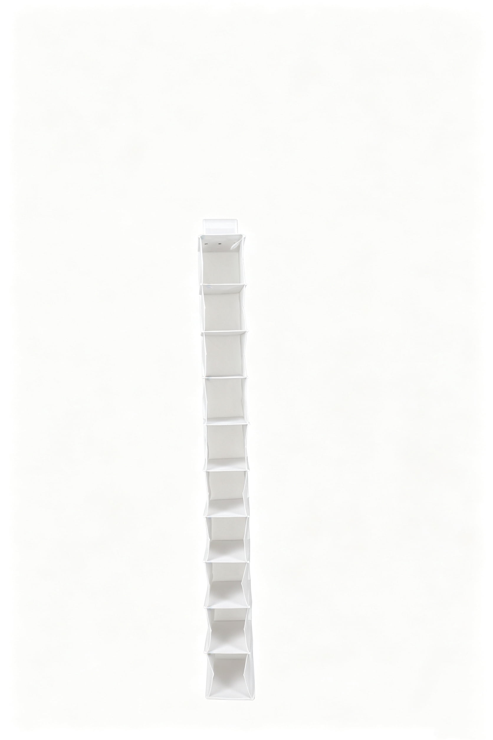(3 pack) Mainstays 10 Shelf Hanging Closet Storage Shoe Organizer for Shoes, Non Woven, Arctic White