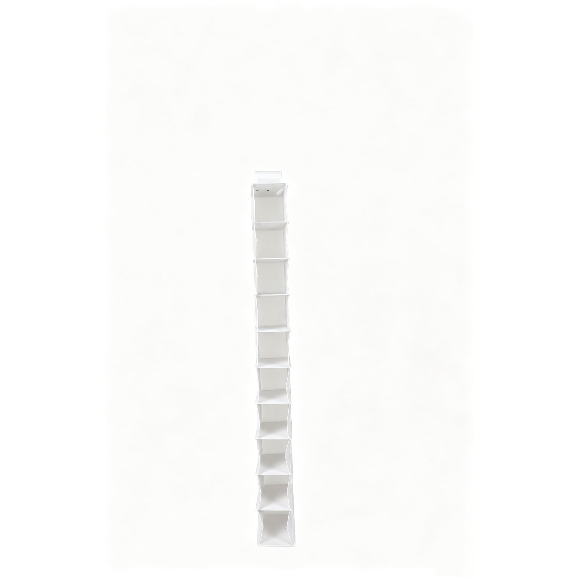 Mainstays 10 Shelf Hanging Closet Storage Shoe Organizer for Shoes, Non Woven, Arctic White