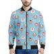 thumbnail image 3 of Chaqueta con cremallera y estampado 3D de ovejas y animales de dibujos animados para hombre, sudadera de gran tamaño, chaquetas de calle geniales para primavera y otoño, abrigos de manga larga, 3 of 5