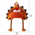 thumbnail image 3 of Thanksgiving Turkey Hats Funny Turkey Costume Novelty Turkey Headwear for Thanksgiving Night Event Dress-up Party B One Size, 3 of 5