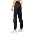 thumbnail image 5 of Bmnmsl Women Pants Color Blocking Buttoned Side Split High Waist Pants, 5 of 5