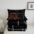 thumbnail image 5 of Basketball Full Comforter Set Sports Bedding Sets Teen Basketball Field Print Bedding Comforter Sets Basketball Game Themed Down Comforter Sports Game Duvet Set, 5 of 7