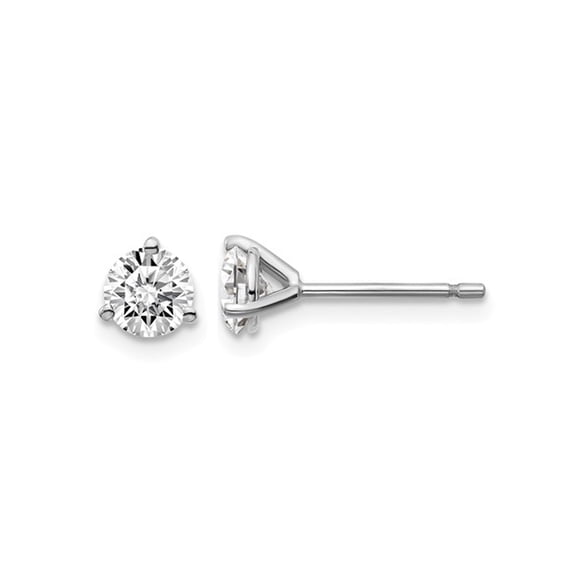 3/4 Carat (Ctw VS2-SI1, D-E-F) Lab-Grown Diamond Solitaire Stud Earrings in 14K White Gold 3-Prong for Women