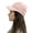 Pink, variant on Crochet Stitching Peaked Knit Hat for Women Outdoor Solid Baseball Cap