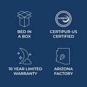 Brooklyn Bedding 10 Twin Firm Memory Foam Mattress in a Box