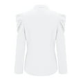 thumbnail image 5 of cllios Women's Fall Casual Blazers Puff Sleeve Lapel Open Front Work Suit Office Blazer Jackets with Pockets, 5 of 6