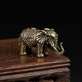 thumbnail image 4 of Estatuilla de Animal pequeño, escultura de adorno coleccionable de escritorio, estatua de para vacaciones, exposición, entrada, decoración de Zulema Estatua de elefantes, 4 of 7