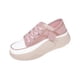 thumbnail image 5 of Zapatos casuales para mujer, suela gruesa, transpirables, sin cordones, cómodos, zapatillas de deporte para el tiempo libre. Violeta, 5 of 6