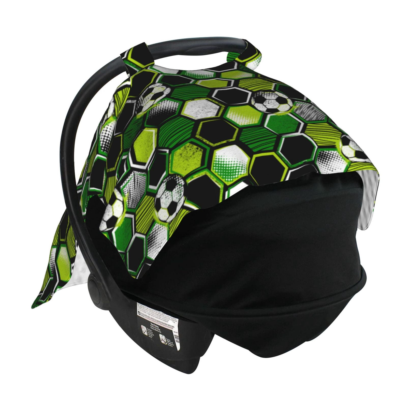 Naloa Soccer1 Baby Car Seat Cover, Breathable Baby Carrier Cover, Multiuse Baby Carrier Cover & Nursing Breastfeeding Cover