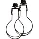 thumbnail image 5 of Adapterkit för lampskärm - Inkluderar trim och skärmutjämnare för att hålla skärmhårdvaran på plats Glödlampsfjäderklämma - 2-pack svart, 5 of 5