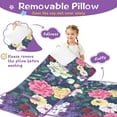 thumbnail image 3 of Pioneer Flower Floral Print Pattern Toddler Nap Mats for Kids Preschool,Sleeping Mat Bag or Kids,Toddler Sleeping Bag,Toddler Nap Mat or Daycare, 3 of 6