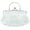 White, variant on PIKADINGNIS Evening Clutch Bag for Women Kiss Lock Satin Purse Floral Handbag Wedding Purse Shoulder Clutch Party Bag with Chain