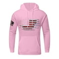 thumbnail image 2 of GIPQJK Hoodies for Men American Flag Print Graphic Hooded Sweatshirts Big and Tall Aztec Cowboy Western Pullover Tops with Pockets,Pink L, 2 of 4