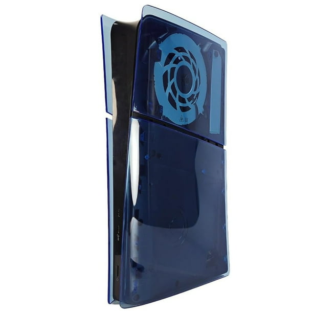 Funda de repuesto para consola PS5 Slim Disc/Digital Edition. Accesorio para juegos con placa frontal rígida. Funda protectora transparente