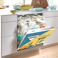 thumbnail image 2 of Yayeee Magnetic Dishwasher Cover for The Front Decoration Home Kitchen Machine Sticker Protector, Yellow Glasses, 2 of 6