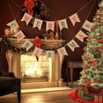 thumbnail image 3 of WASHWEPE Burlap Banner Khaki Festive Design For Christmas Party 1 Set 5.1 x 6.9 x 0.04in, 3 of 6