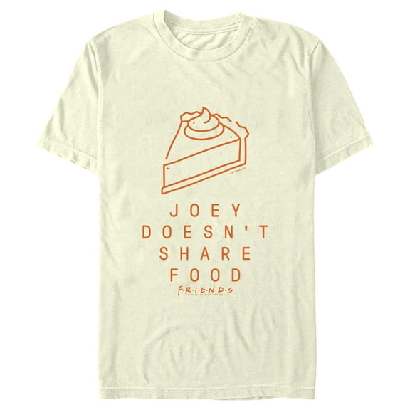 Men's Friends Joey Doesn't Share Food Pumpkin Pie  Graphic T-Shirt