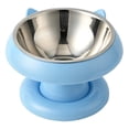thumbnail image 3 of Elevated Stainless Steel Cat Dog Bowls, Anti Tip Wide Opening Raised Pet Feeder Bowl Neck Protection Design for Kitten Small Dogs Indoor Outdoor Daily Feeding & Veterinary Use, 3 of 7