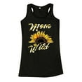 thumbnail image 3 of Fengqque Women's Casual Fashion Loose Round Neck Sunflower MOM Print Undershirt Tops, 3 of 4
