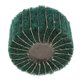 thumbnail image 2 of 6mm Vástago 25mm-50mm Interleaf Rueda De Lijar Fibra Cabezal De Esmerilado Cabezal De Limpieza Pulido Muela De Pulido Para Metal 80 × 50 × 6 mm con grano verde Soledad Rueda de pulido de fibra de nylon, 2 of 8