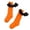 Orange, variant on Girls Kids Ruffle Socks Uniform School Dress Bowknot Frilly Cotton Crew Socks