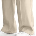 thumbnail image 4 of PNTUTB Men's Solid Color Pleated Drapey Casual Loose Comfortable Buckle Zipper Straight Leg Trousers with Pockets, 4 of 6