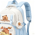 thumbnail image 3 of Capybara Theme Backpack for Girls Cute Girls Backpack Kawaii Bookbag for Girls Kingdergarten Teens Elementary School Student, 3 of 8