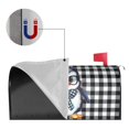 thumbnail image 5 of PHELIKA Hipster Penguin on a Plaid Magnetic Mailbox Covers Standard Size 25.5"H x 21"W, 5 of 8